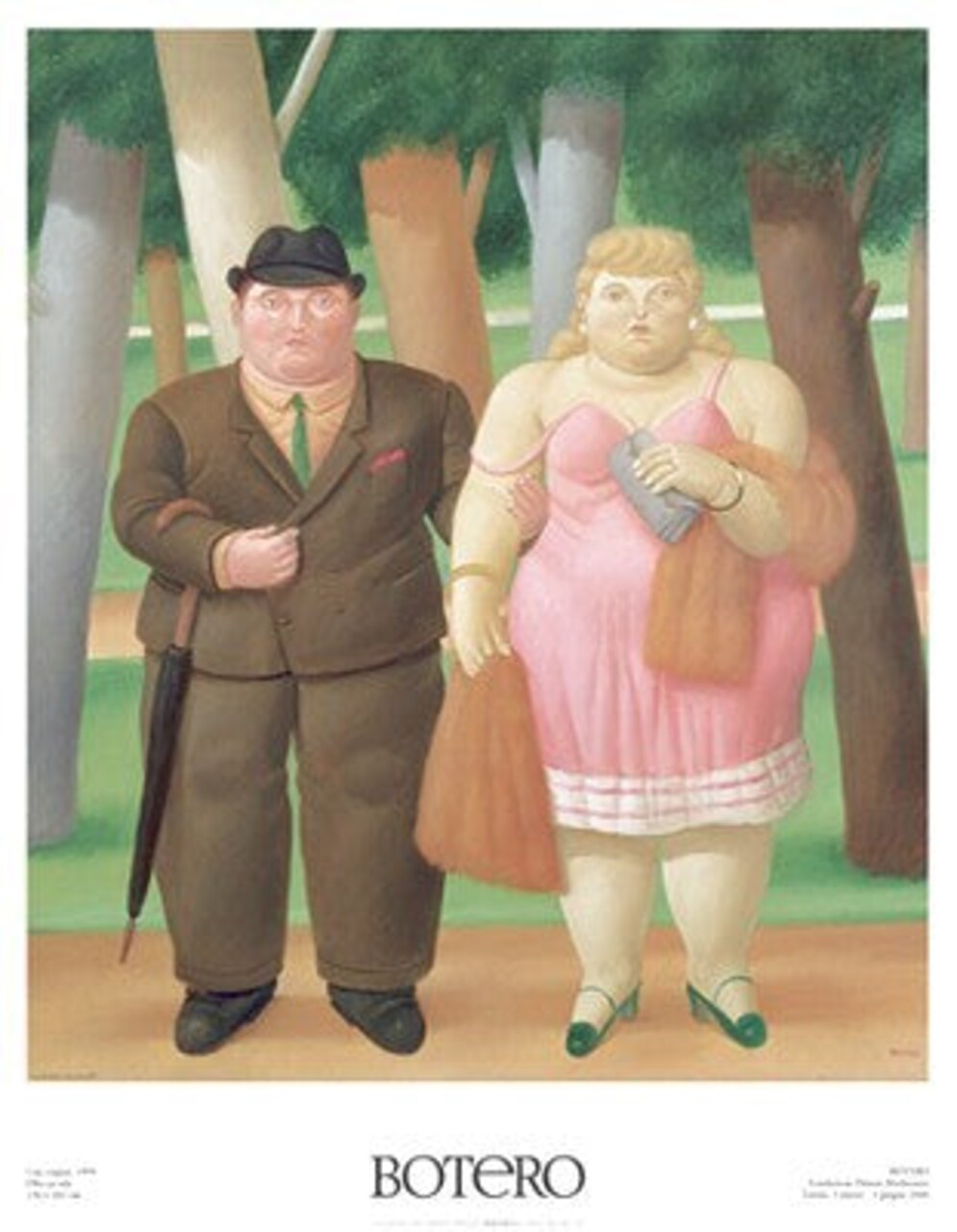 Fernando Botero Una Coppia 1999 Art Print - Large 35x28 " Wall Decor